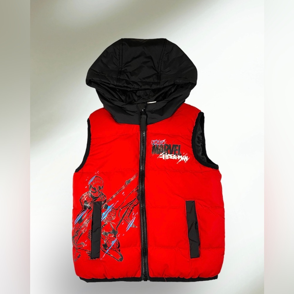 Marvel Spider-Man Kids Vest Boys Girls Red 1.5-2 Years